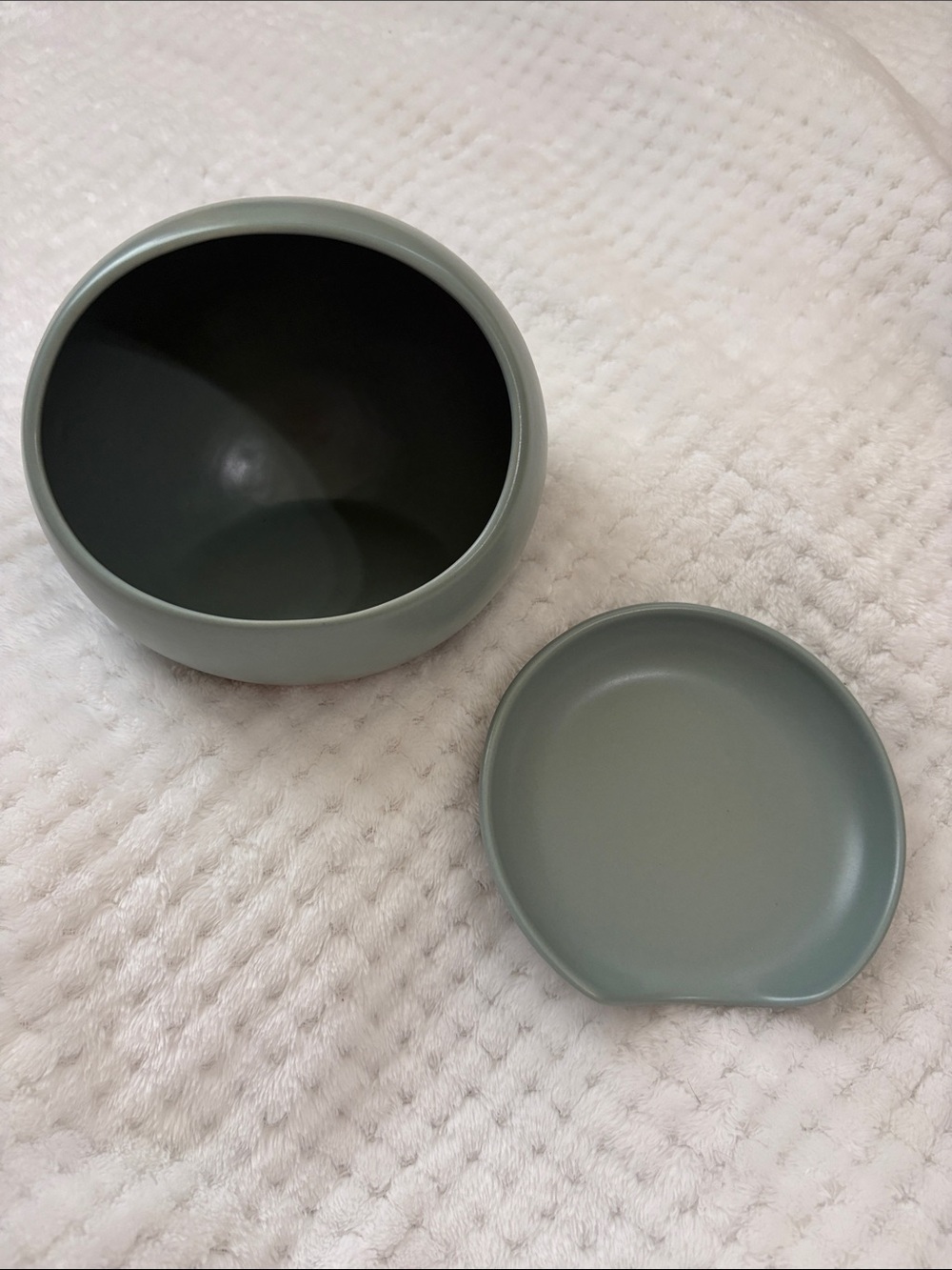 Year & Day Salt Cellar and Spoon Rest Set ~ NIB